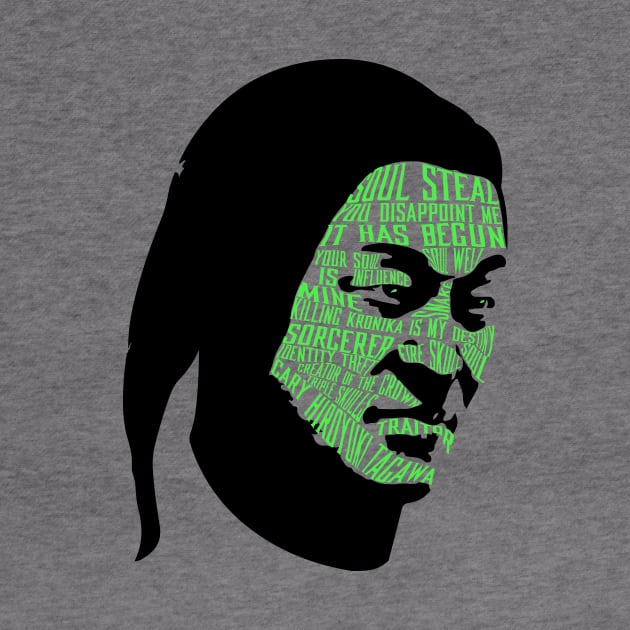 Shang Tsung text portrait by Jawes